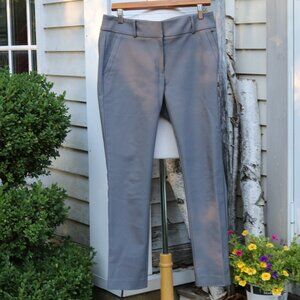 LOFT Grey Modern Skinny Ankle Stretch Ponte Cotton Blend Slim Pants Sz 6